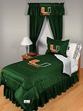 Miami Hurricanes NCAA Full Size Locker Room Collection Bedroom Set