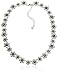 Black and White Freshwater Cultured Pearl Flower Necklace