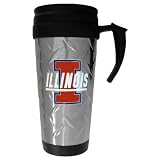 Illinois Fighting Illini Diamond Plate Travel Mug