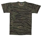 Camouflage T-Shirt, Tiger Stripe Camo, Large