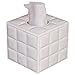 FUBARBAR PU Leather Cube Square Roll Tissue Box Cover