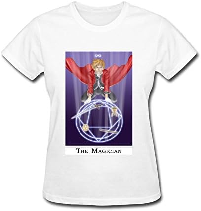 dyh5l1q Women's The Magician Tarot card T-shirt White XXL