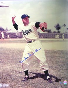 Duke Snider Signed Dodgers 16x20 Photo