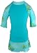 Tropical Breeze UV Sun Protective Girls 3 Piece Set: 3/4 Sleeve Sunshirt, Matching Bikini Bottom, & Detachable Skirt (UPF 50+)