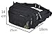 TOP-UP Strongest Men's Multi-Functional Waist Pack Waist Bag Fanny Bag for Hiking Camping,Travel and Other Outdoor Activities (Black)