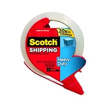 Scotch Super Strength Packaging Tape, 1.88 Inch x 38.2 Yards (3850S-RD)