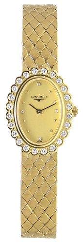 Longines Prestige 18kt Gold & Diamond Womens Luxury Watch L4.224.7.37.6