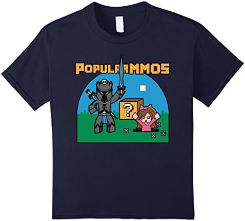 Kids PopularMMOs T-Shirt 10 Navy
