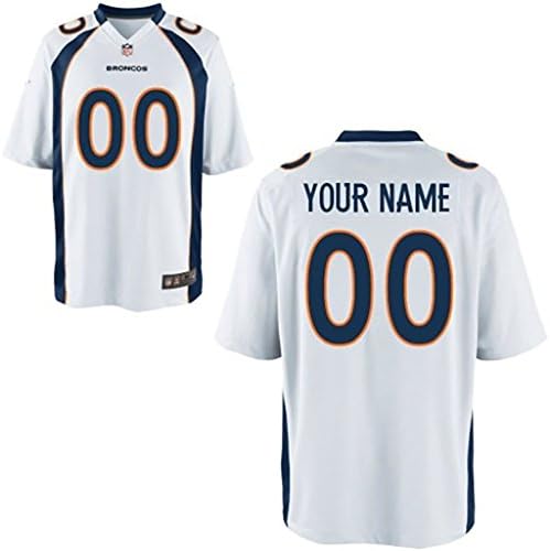 Denver Broncos Game Customized-White Michael Schofield #79 Jerseys Men Size L