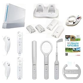 Nintendo Wii 2 Player HD Accessory Bundle