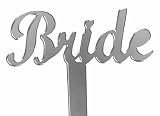 Acrylic Script "Bride" Mirrored Cake Topper
