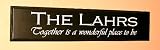 Decorative Wood Sign Plaque Wall Decor Personalized with Name and with Quote 