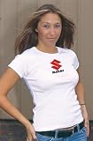Metro Racing Suzuki Tee , Color: White, Size: Md, Gender: Ladies LT128-00-M