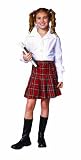 School Girl Top & Skirt Child Costume