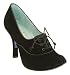Irregular Choice Graphic Geek Split Lace U Black Suede - 4 Uk