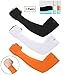 SHINYMOD UV Protection Cooling Arm Sleeves Men Women Sunblock Cooler Protective Sports Running Golf Cycling Basketball Driving Fishing Long Arm Cover Sleeves