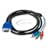 Brand New 1.5m VGA to 3 RCA Component Cable for PC Laptop HD TV + 12Mth Warranty + Free P&P