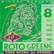 Electric Guitar Strings - Roto Greens, Extra Light