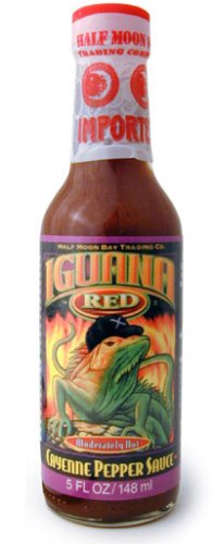 Iguana Red Cayenne Pepper Sauce - 5 oz by Half Moon Bay Trading