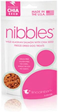 Lincoln Bark Nibbles Dog Treats, Wild Alaskan Salmon, 2.25 oz