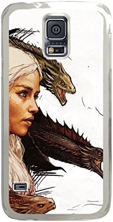 Samsung Galaxy S5 Case, Galaxy S5 Case - Ultra Fit Clear Hard Case for Samsung Galaxy S5 Khalessi And Dragons Crystal Clear Protective Hard Back Case for Samsung Galaxy S5