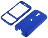 HTC Touch Pro CDMA (Sprint) Dark Blue Rubberize Textured Snap-On Case Cover with Removable Swivel Belt Clip