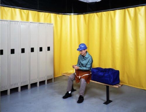 Singer Safety 14726408 Privacy GlideWall System, 4' Width x 8' Height, Yellow