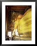 The 46M Long Statue of the Reclining Buddha, Wat Pho (Wat Po) (Wat Chetuphon), Bangkok, Thailand Framed Framed Art Poster Print by Gavin Hellier, 25x31