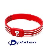 Phiten Titanium Philadelphia 'Phillies' Mlb Team Bracelet 6.75 