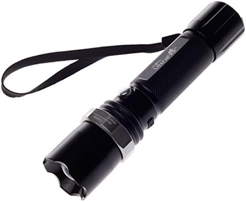 Yao Hao 801 Glare Long Range 150 Meters Flashlight Torch Lamp Black No Charger