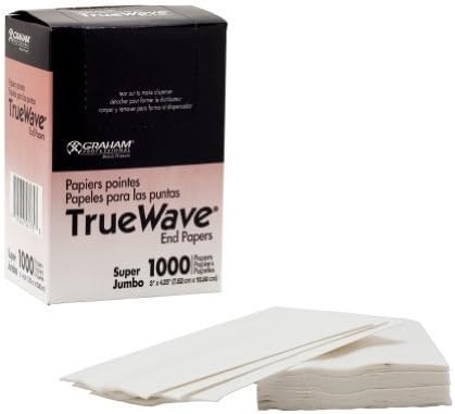 Graham Professional TrueWave Super Jumbo END PAPERS Hair Perm True Wave 1000ct by Graham Professional