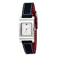 Tommy Hilfiger Women`s 1700161 Red/Navy Reversible Leather Strap Watch