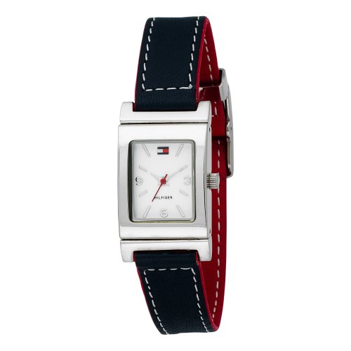 Tommy Hilfiger Women's 1700161 Red/Navy Reversible Leather Strap Watch