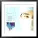 Doctor's Face Next to Blood Transfusion Framed Photographic Poster Print, 31x31