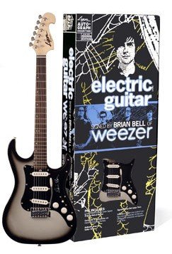 RARE - Brian Bell of Weezer Limited Edition Authentic Autographed Lyon Washburn Electric Guitar Pack Set On Sale