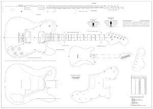 Amazon.com: Full Scale Plans - Fender Telecaster Deluxe Electric Guitar ...