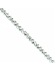 2.1 Carat 14K White Gold Diamond Bracelet