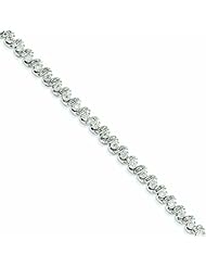 Genuine 14K White Gold White Gold Diamond Bracelet 12 Grams Of Gold 100% Satisfaction Guaranteed.