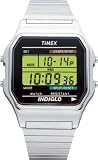 Timex Men's Kids T78587 Silver Stainless-Steel Quartz Watch with Digital Dial