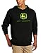 John Deere NCAA Mens Trademark Logo Core Hood Pullover Fleece
