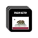 US State Flag - PALO ALTO, California (CA) Set of 4 Mini-Mousepad Coasters