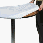 48 RND BLU Tablecover
