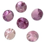 Amethyst gems, 'Mystic Buttons' (set of 6, 5 carats) 0.2 W 0.2 L