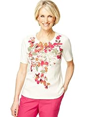 Classic Collection Pure Cotton Floral Placement Top