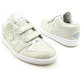 Nike Air Jordan 1 Velcro Premier Low Silver Mens Basketball Shoes 344521-041