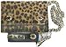 Black and Tan Fuzzy Leopard print wallet with brown spots
