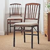 Contemporary Folding Chairs, Set of Two