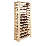 Swedish Pine 126 Bottle Wine Rack (Natural