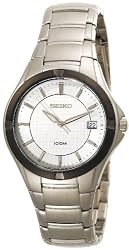 Seiko Men's SGED97 Dress Silver-Tone Watch