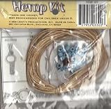 Hemp Bracelet/Chocker Kit - Small Blue Beads